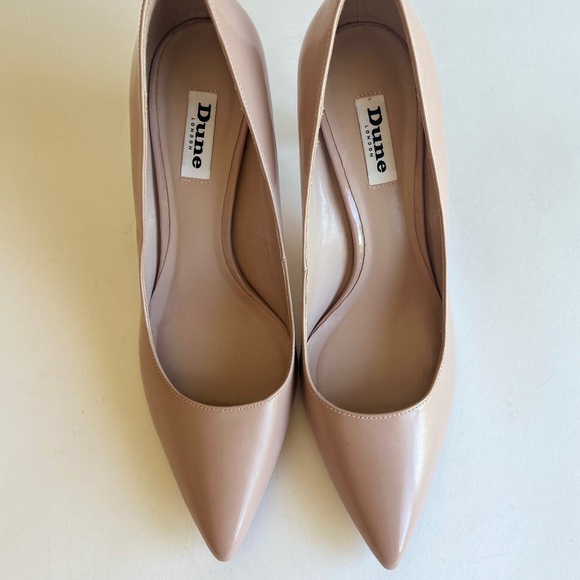 Dune London Dust Pink Patent Leather Point Toe Heels size EUR 40, US 9.5 - Picture 3 of 13